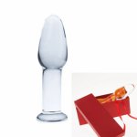 Pyrex Glass Butt Plugs Dildo Box Bullet G-Spot 12x3cm Anal plug for beginners anus sex toys for men and women Sex Products