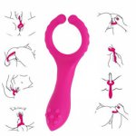 Butt Anal Plug G Spot Dildo Anal Vibrator Women Dual Silicone Waterproof Female Clitoris Stimulator Massager Sex Toys For Woman