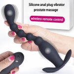 Remote Control Vibrating Butt Plug Prostata Massage Silicone Anal Plug Vibrator Prostate G Spot Buttplug Sex Toys For Men Woman