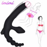 Intimate Goods Dildo Vibrator for Women G Spot Stimulation Double Triple Penetration Vibrating Anal Beads Butt Plug for Lesbian