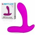 Pretty Love rechargeable silicon 30 function vibration prostate massager anal plug adult sex production stimulator toys