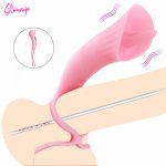 10 Vibration Tongue Vibrator G Spot Massager Oral Blowjob Clit Stimulation Licking Vibrator Erotic Sex Toys for Adult Couples