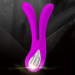 Double Shock G Spot Stimulation Vibrator Powerful vibrating Breast Nipple Clitoris Massager Dual Vibrator Sex Toys for Woman