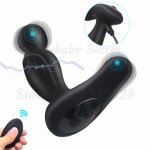 New Remote Control Electric Shock Prostate Vibrator Anal Plug G Spot Vibrating Dildo Massager Sex Toys for Men Women Masturbator