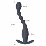 Wireless Remote Control Anal Bead Vibrator Prostate Massager G-Spot Stimulator Butt Plug Vibrator Sex Toy Men Women Masturbation