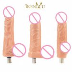 iKenmu Realistic Dildo Soft Silicone Dildos Sex Toy Anal Plug Penis Sex Machine Attachment 21cm/20cm/18.5cm