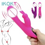 Ikoky, IKOKY Clitoris Stimulator Sex Products G-spot Massager 12 Vibration Modes Female Masturbator Rabbit Vibrator