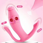 Vagina Dildo Vibrator for Women Wearable Vibrator Remote Control Panties Vibrators G-spot Anal Clit Stimulators Adult Sex Toys