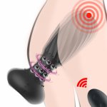Male Prostate Massage Anal Vibrator Butt Plug Silicone Waterproof Prostate Stimulator Wireless Remote Control Sex Toys For Women