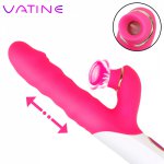 VATINE Licking Sucking Sex Toys for Women Sex Shop Toys Clitoris Stimulator Telescopic Dildo Vibrator G Spot Rabbit Vibrator
