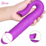 Female ​Tongue Click Vibrators Clitoris Stimulation 10 Speed Vibrating Silicone Powerful Sucker Vibrators Adult Erotic Sex Toys