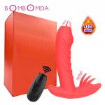 Wearable Vibrator For Adult Tongue Licking Heating G spot Dildo Stimulate Vibrator Sex Toys for Woman Masturbator Erotic Sex Toy