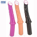 Faak, Faak Double-Headed Dildo With Suction Cup Big Penis Skin Feeling Simulation Anal Plug Adult Suction Gay Sex Toys For Women
