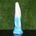 Faak, NUUN twist screw butt plug faak silicone anal dildo blue white chinese porcelain stylish erotic sex toys new fashion cock screw