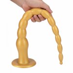 Backyard toys Anal plug long size butt plug toys for women Anal distention Masturbation device Adult sex silica gel