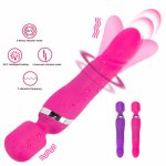 Rotation Dildo G Spot Vibrator for Woman Powerful Adult Sex Toys Telescopic Vibrators Clitors Magic Wand AV Vagina Stimulator