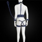 Kit Sex Toys Set Fetish Men Women Leather Handcuffs Chain Leash Collar Chocker Bdsm Bondage Restraints Slave Necklace Ankle Cuff