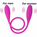 7 Speed Rechargeable G-spot Vibration Anal Vibrator For Men Women Double Vibrating Eggs Sex Product Anal Sex Toys For Couple