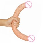 42CM Super Long Double Dildos Dual Head Penis Flexible Realistic Dildo Adult Sex Toy for Lesbian Masturbation Double Penetration