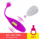 Wireless Remote Vibrator Adult Toys for Couples Dildo G Spot Clitoris Stimulator Vagina Eggs Vibrator Sex Toy For Women Sex Shop