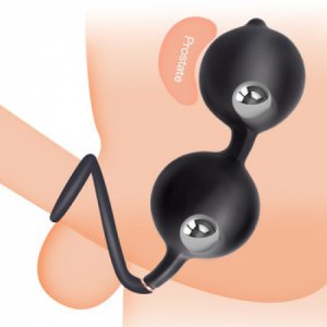 Outdoor Inflatable Anal Beads Male Deep Expandable Exercise Plug With Rings Huge Butt Plug Prostate Massager With Metal Ball