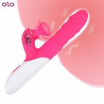 Clitoris Stimulator Sex Toys for Women Licking Sucking G Spot Rabbit Vibrator Telescopic Dildo Vibrator Sex Shop toys