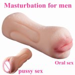 Adult Sex product Men's masturbation Oral Sex Real Pocket pussy real Blowjob vagina Male masturbator Erotic Sex toys for Man Gay