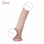 Yafei, YAFEI 9.8 Inches Male Realistic Dildo Silicone Dildos Sex Products Suction Cup Artificial Penis  Adult Sex Toys for Women Men