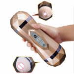 Automatic Sucking Dual Hole Masturbator For Men Anal Masturbation Cup Vagina Real Pussy Oral Aircraft Cup Sex Toys Passion Cup