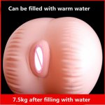 Newest! Easy To Carry and Store Inflatable Big Ass One-piece Vagina Real Pussy Can Fill With Warm Wate Sex Doll Male Masturbator
