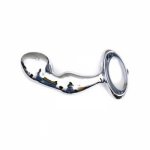 Metal Anal Plug Vaginal G-spot Stimulation Backyard Bead Stainless Steel Crystal Jewelry Butt Plug Erotic Sex Toy for Women Men