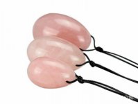 Jade Yoni Egg Natural Crystal Rose Quartz Kegel Exerciser  Tightening Vaginal Ben Wa Ball for Woman Sex Shop Wholesale