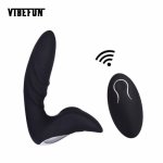 Vibefun Wireless Remote Control Vibrator 10 Speeds Prostate Massager Adult Sex Toys Masturbator Anal Plug  For Men Masturbator