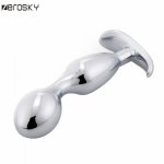 Metal Stainless Steel Anal Sex Toy For Male,Beads Anal Massager Erotic Products,Men Anal Plug Massage Prostate Sex Toys Zerosky