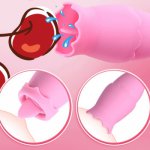 Nipple Sucker Tongue Vibrator Orgasm Clitoris Stimulator Breast Enlarge Massager G-Spot Vibrators Sex Toys for Women Masturbator