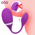 OLO Tongue Sucking Vibrator Clitoris Stimulator Oral Sex G-spot Vibrator Sex Toys for Women Vagina Massager Vibrator Egg