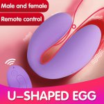 10 Speed U Type Vibrators for Women USB Rechargeable G Spot Couples Vibrator Clitoral Massager Sex Toys Women Sex Love Products