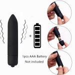 Black Mini Bullet Vibrators G-spot Dildo Vibrator Clitoris Stimulator For Women Anal Bullt Plug 10 Speed Vibration Sex Adult Toy
