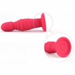 Zerosky, Women Anal Plug Insert Vaginal G Stimulator Massager Silicone Anal Dilator Sex Plug With Suction Cup Zerosky