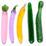 Female Masturbation Anal Plug Glass Dildo Artificial Penis Sex Toys for Women Masturbatings Gay Masturbator Adult Sex Products