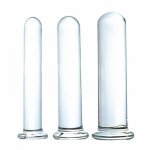 Hollow Glass Anal Dildo Plug Sex Product Anus Prostate Massager Tunnel Trainer Smooth Stopper Stimulate Colon Unisex Butt Plug