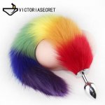 Fox, Anal Butt Plug Prostate Massager Anal Balls Sex Beads Toy Big Fox Tail Butt Plugs Sex Toys For Men And Woman Sex Toys Shop