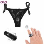 Wearable Panty Bullet Vibrator Finger Ring Wireless Remote Control Adult Sex Toys for Women 10 Frequency Female Masturbation