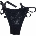 Women Sexy Panties Lace G-string Thongs Briefs for Invisible Vibrator Pocket