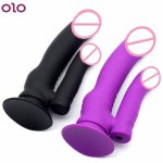 Double Dildo Anal Plug Vibrator Sex Toys For Lesbian Vaginal Butt Anus Dilator Clit Prostate Stimulator Gay Men Big Dildos Women