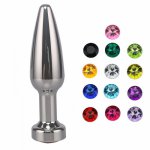 Metal Anal Beads Crystal Jewelry Butt Plug Stimulator Dildo Sex Toys Stainless Steel Anal Plug Adult Sex Toys for Women Man Gay