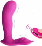 Wearable Vibrator Clitoris and G-Spot Stimulator Remote Control Vibrate Masturbation Dildo Toys for Adult,Invisible Wearable Vib