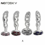 Zerosky Small Size Metal Crystal Anal Plug Stainless Steel Booty Beads Jewelled Anal Butt Plug Sex Toys Products for Couples