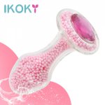 Ikoky, IKOKY Glass Anal Plug Adults Sex Shop Erotic Anal Toys Butt Plug Sex Toys For Women/Man Dildo