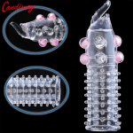extend bold thorn condom Penis enlargement,beads extender,Reusable cover cock ring sex toys for man,Sex products,Adult dildo toy